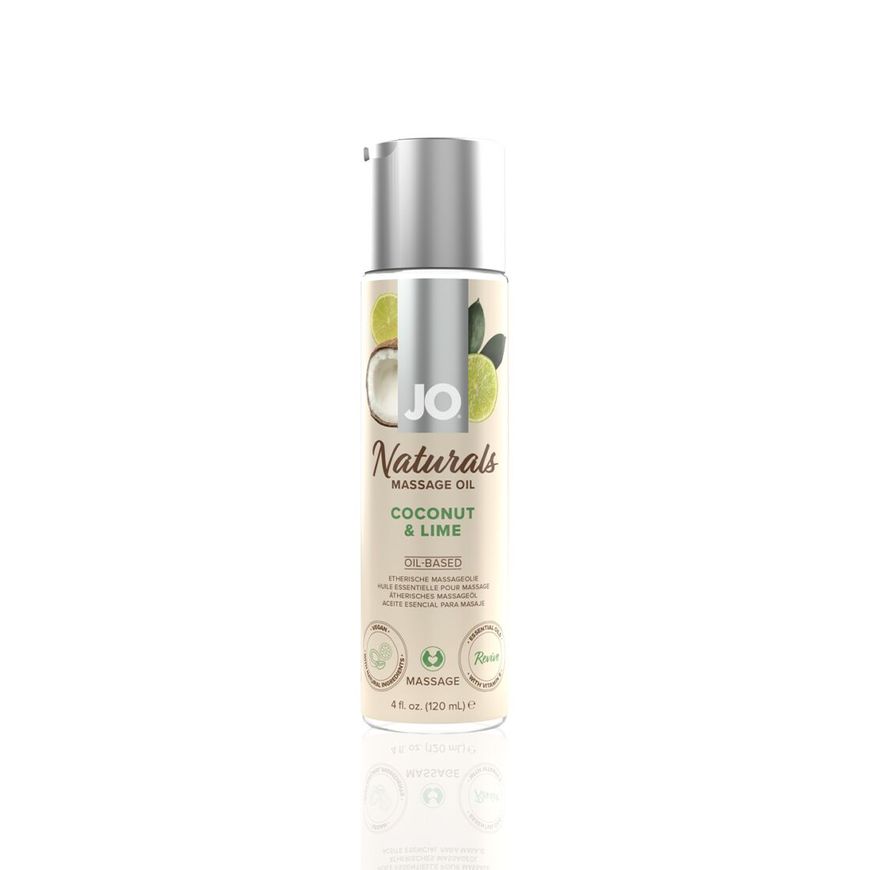 Масажна олія System JO - Naturals Massage Oil - Coconut & Lime (120 мл)