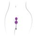 Вагінальні кульки з вібрацією Adrien Lastic Kegel Vibe Purple, діаметр 3,7 см