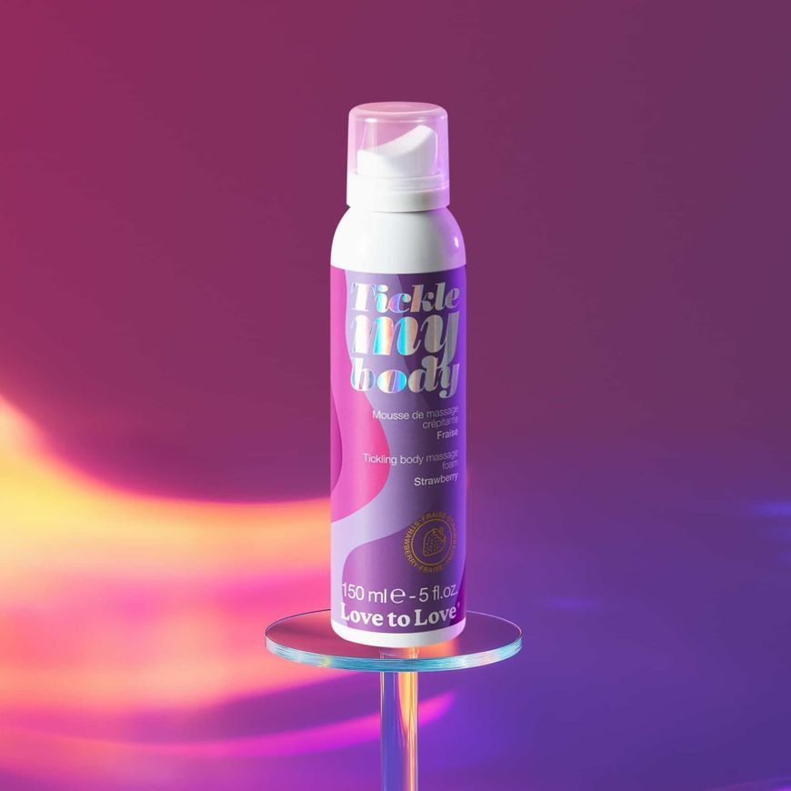 Масажна піна Love To Love TICKLE MY BODY Strawberry (150 мл) зволожуюча