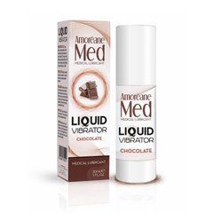 Лубрикант з ефектом вібрації Amoreane Med Liquid Vibrator Chocolate (30 мл)