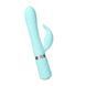 Розкішний кролик з ротацією та вібрацією Pillow Talk Lively Teal, кристал Сваровскі, Бірюзовий