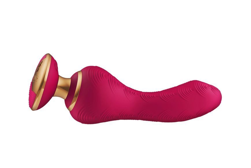 Вібратор для точки G Shunga Sanya Raspberry, гнучкий стовбур, Малиновий