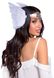 Пов’язка на голову з крилами Leg Avenue Feather headband White, пір’я та натуральна шкіра