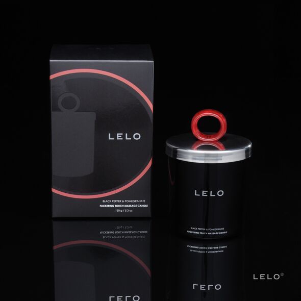 Масажна свічка LELO Massage Candle Black Pepper & Pomegranate, соєвий віск, 36 годин горіння