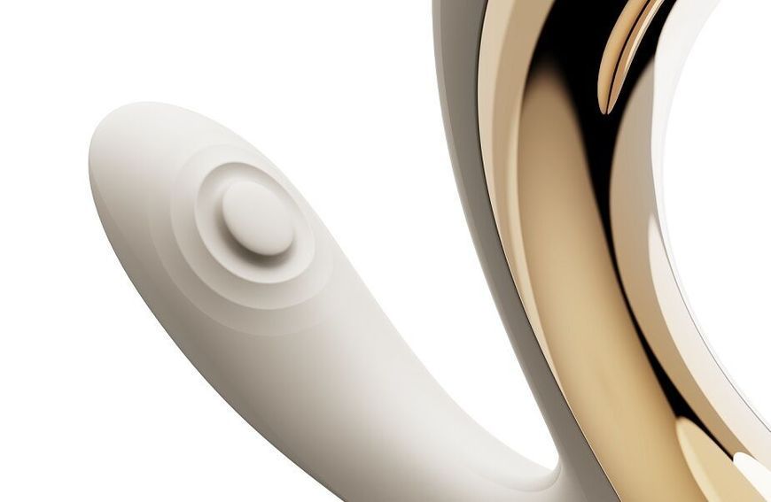 Вібратор-пульсатор з вакуумною насадкою Zalo &ndash; Talis G-Spot PulseWave Vibrator Ivory White
