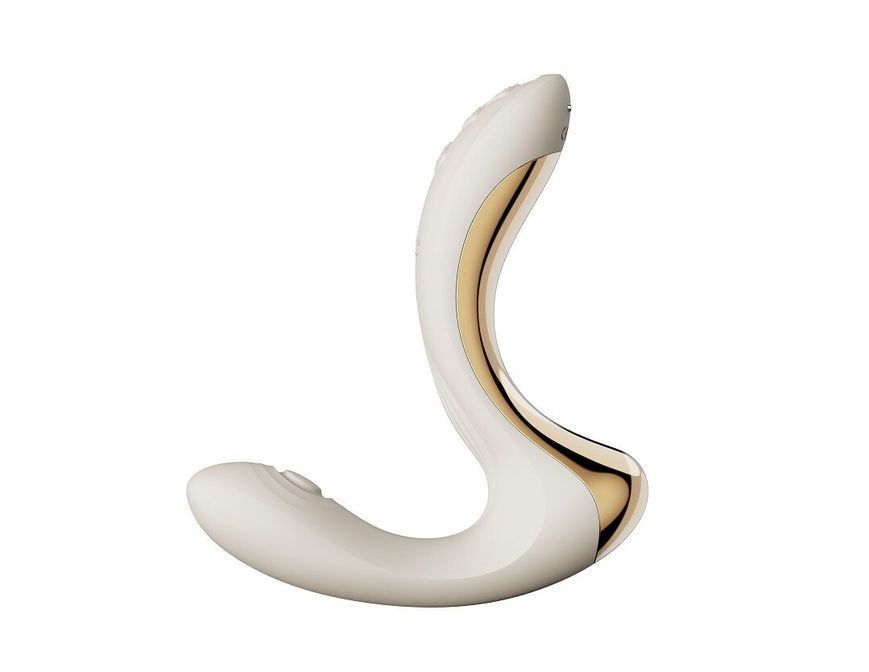 Вібратор-пульсатор з вакуумною насадкою Zalo &ndash; Talis G-Spot PulseWave Vibrator Ivory White