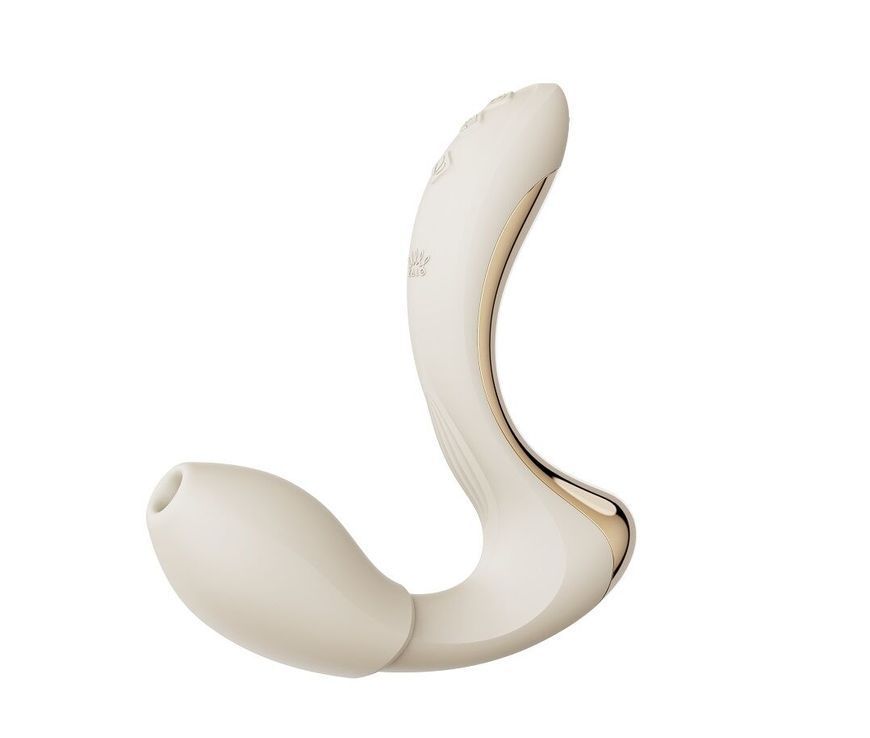 Вібратор-пульсатор з вакуумною насадкою Zalo &ndash; Talis G-Spot PulseWave Vibrator Ivory White