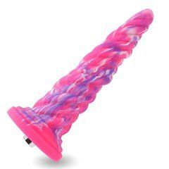 Фантазійний фалоімітатор 10.12&Prime; для секс-машин Hismith Silicone Dildo rose Monster Series, KlicLok