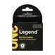 Презервативи ONE Legend XL, 3 шт, збільшений розмір, розширення на кінці, картонне паковання