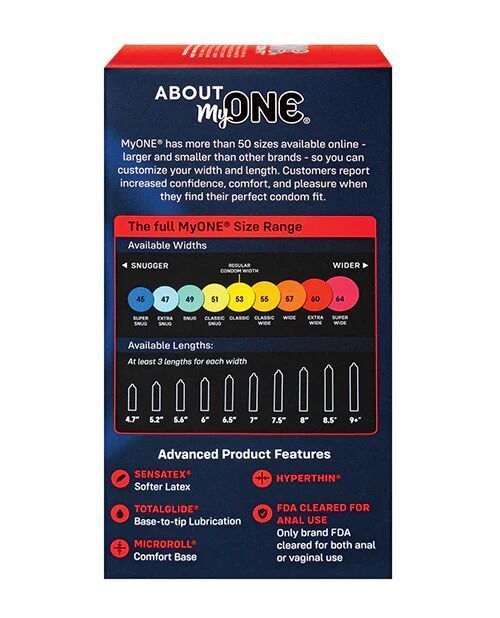 Презервативи MyONE Super Wide 10 шт, картонна коробка