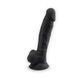 Фалоімітатор SilexD Johnny Black (MODEL 1 size 7in), двошаровий, силікон + Silexpan, діаметр 3,8см