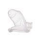 Клітка для пеніса LOCKINK SEVANDA Plastic Penis Chastity Cage, прозора, 3 кільця різних розмірів