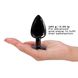 Металева анальна пробка з кристалом Dorcel Diamond Plug Black L