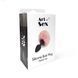 Силіконова анальна пробка М Art of Sex - Silicone Butt plug Rabbit Tail Black, діаметр 3,5 см
