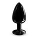 Металева анальна пробка з кристалом Dorcel Diamond Plug Black L