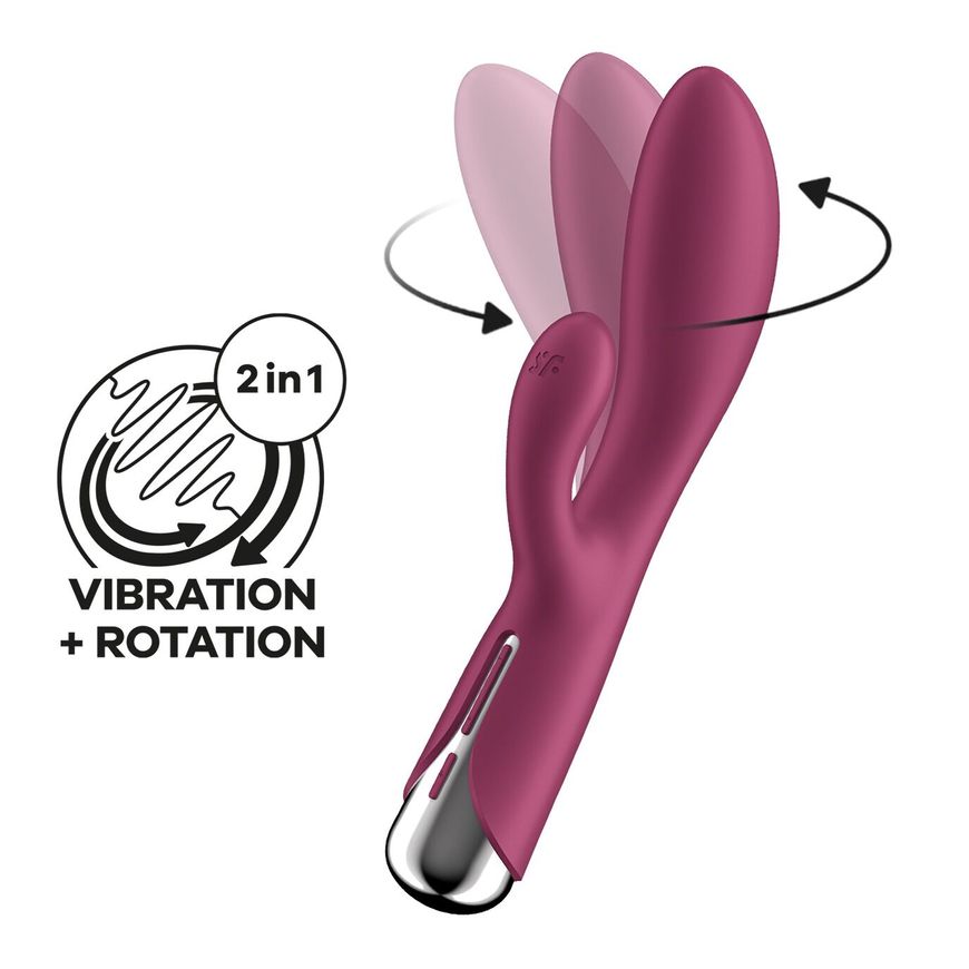 Вібратор-кролик Satisfyer Spinning Rabbit 1 Red