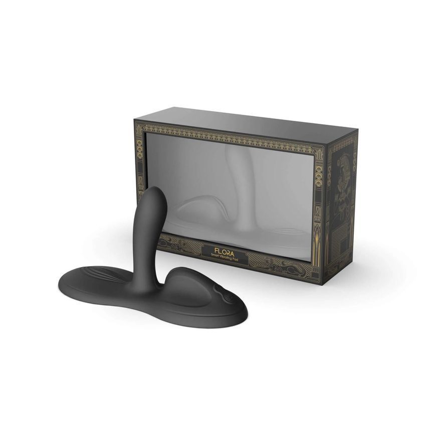 Sit-on-top смарт-вібратор Zalo &ndash; Flora Smart Vibrating Pad Obsidian Black, 9 моторів