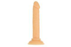 Фалоімітатор ADDICTION Tino 5.25&Prime; Silicone Dildo, присоска, діаметр 1,9 см, віброкуля в подарунок, Тілесний