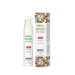 Стимулюючий гель EXSENS Kissable Fresh Ginger Litchi 15мл, можна для поцілунків, охолоджуючий