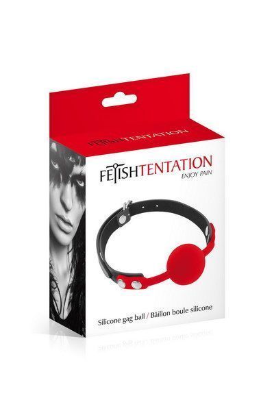 Класичний кляп з силіконовую кулькою Fetish Tentation Silicone Gag Ball
