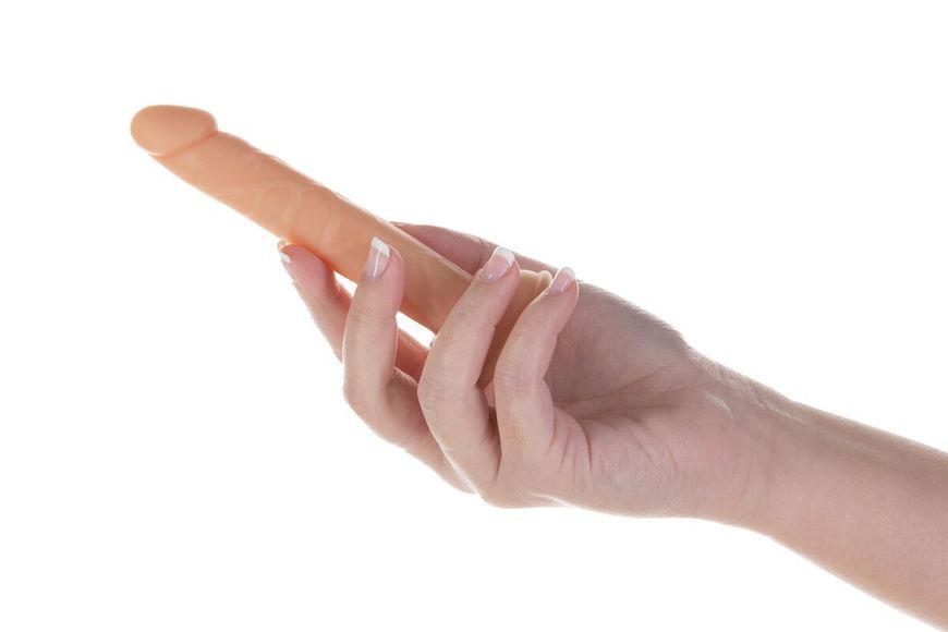 Фалоімітатор ADDICTION Tino 5.25&Prime; Silicone Dildo, присоска, діаметр 1,9 см, віброкуля в подарунок, Тілесний