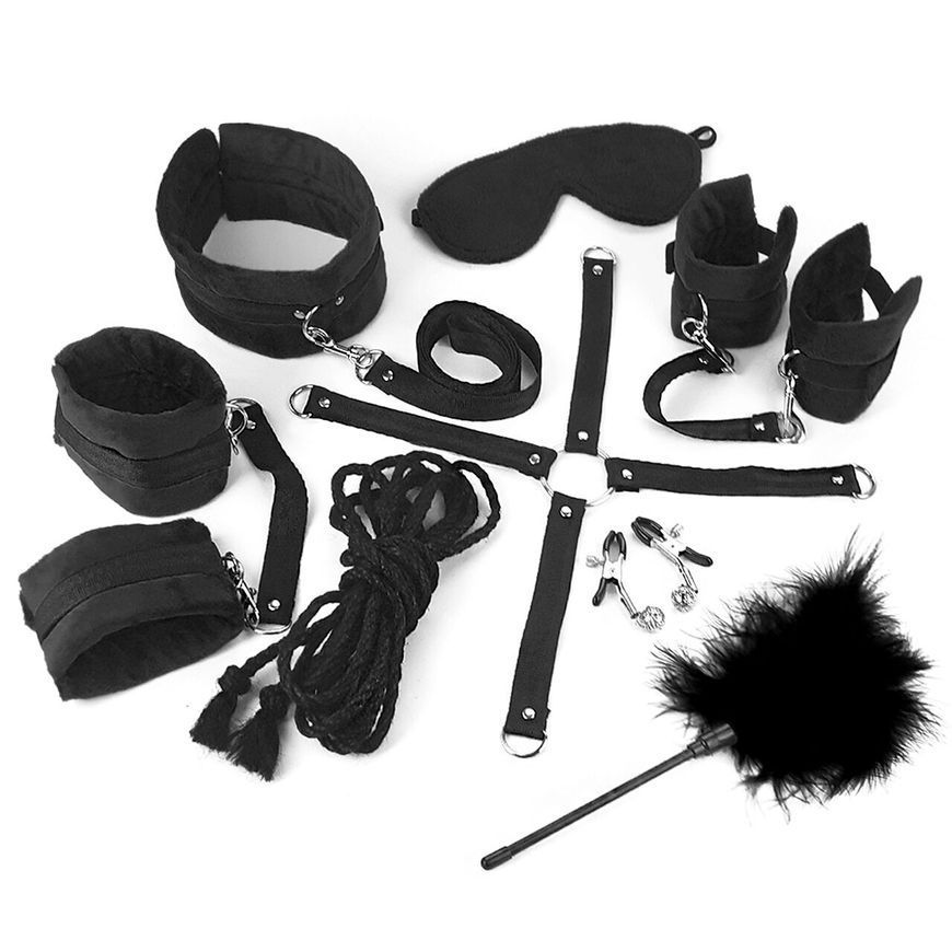 BDSM-набір Art of Sex &ndash; Soft Touch BDSM Set, чорний, 9 предметів