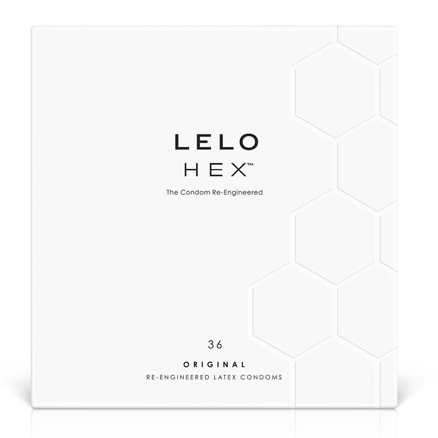 Презервативи LELO HEX Condoms Original 36 Pack, тонкі та суперміцні